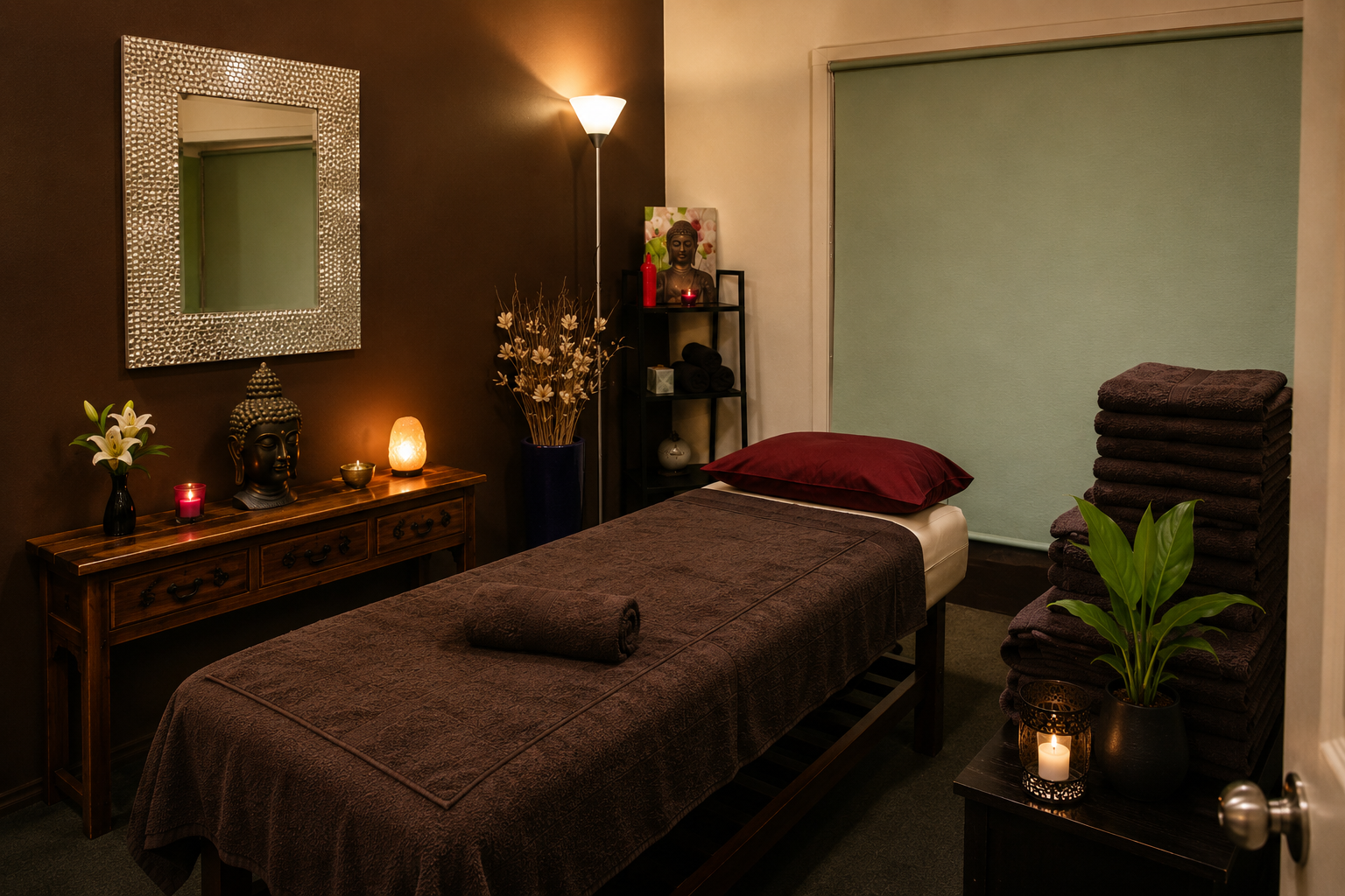Island Spice Day Spa private massage treatment room