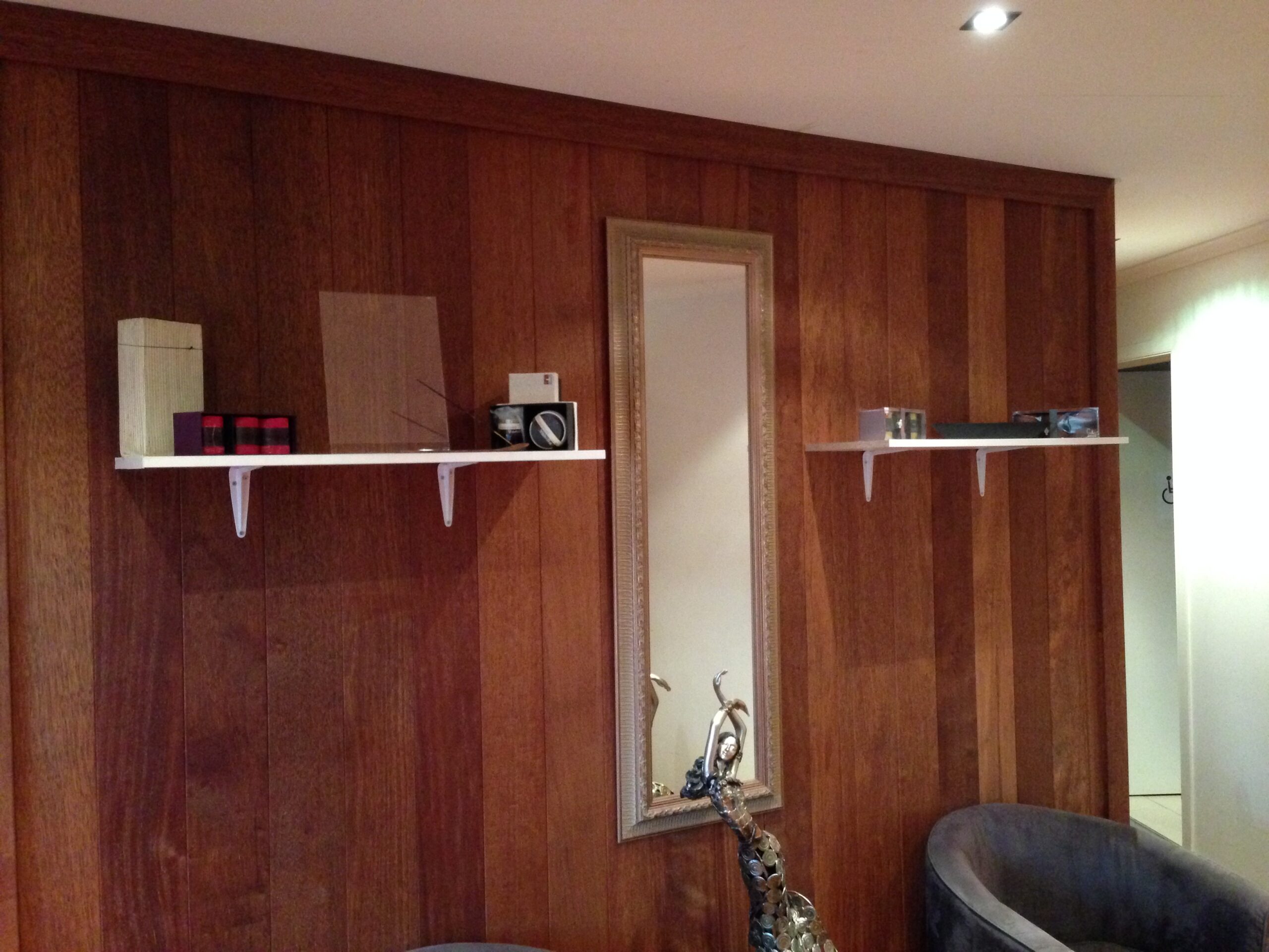 Timber feature wall detail
