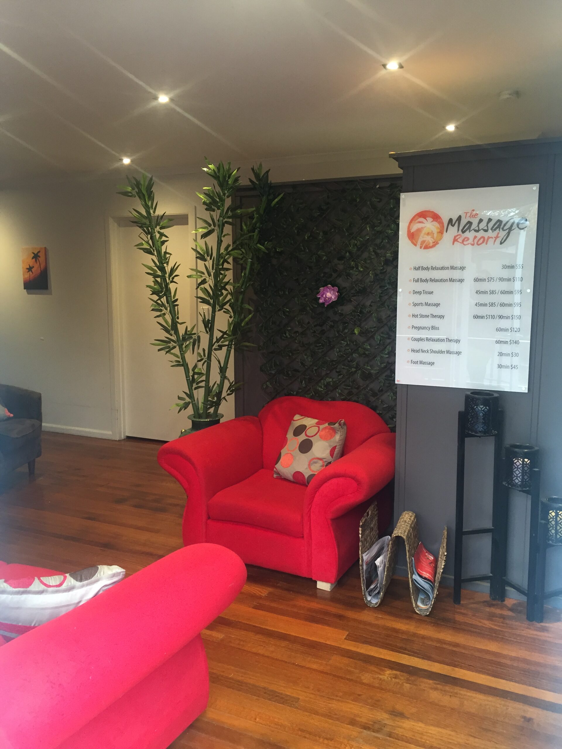 Massage Resort waiting area