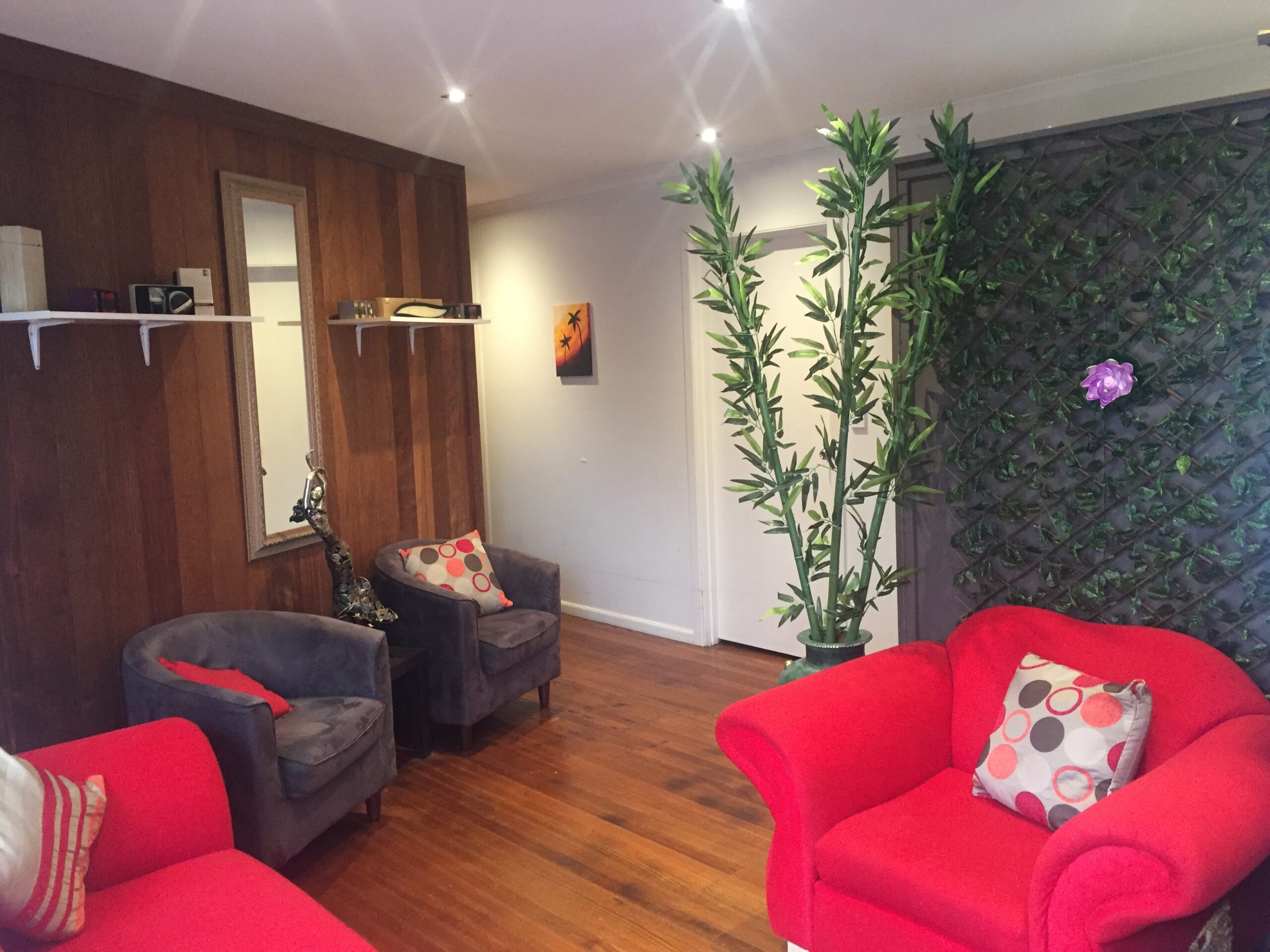 Massage Resort reception and waiting area