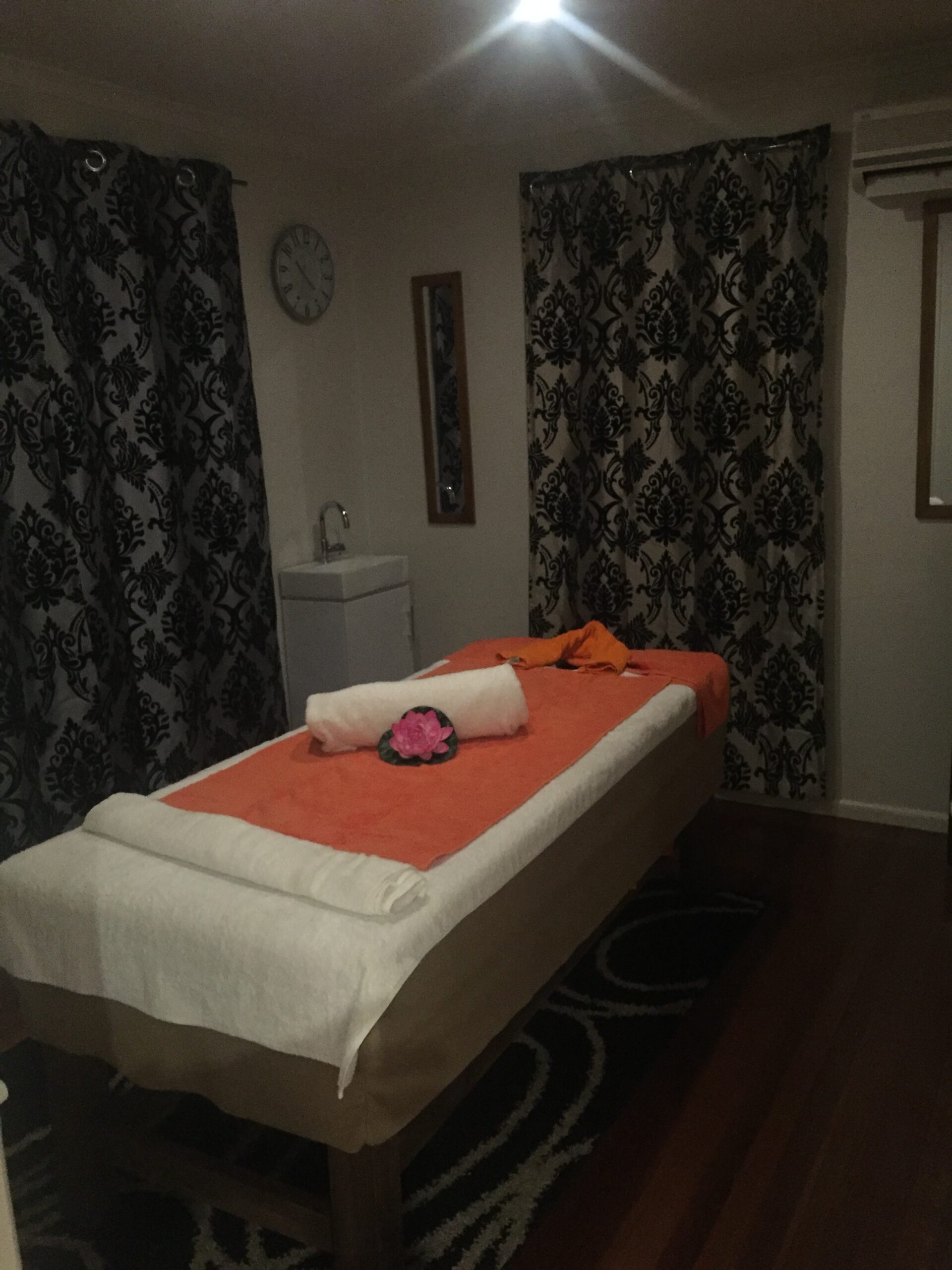 Private massage treatment room